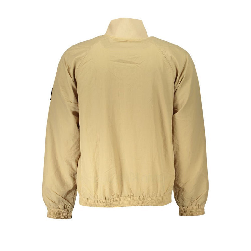 Beige Long Sleeved Sports Jacket Calvin Klein