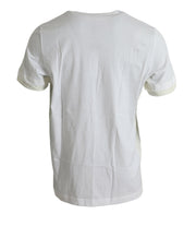 Elegant White Crew Neck Cotton Tee Dolce & Gabbana