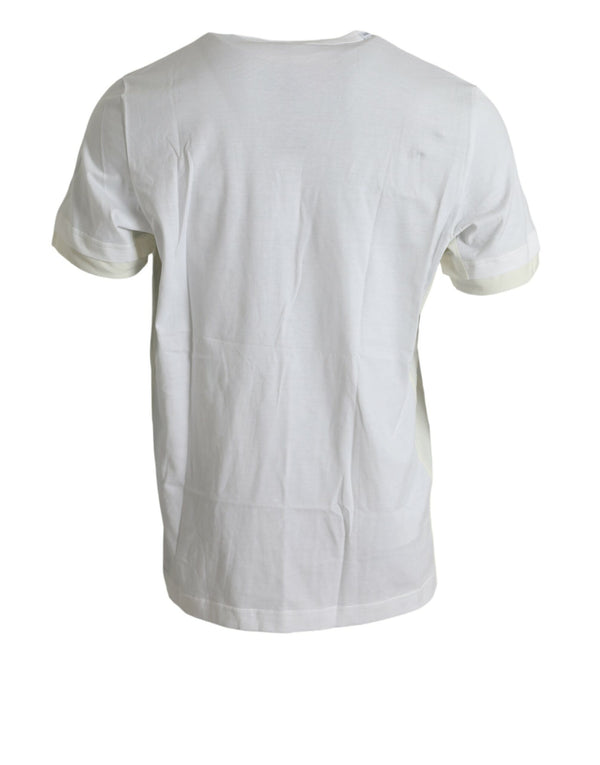 Elegant White Crew Neck Cotton Tee Dolce & Gabbana