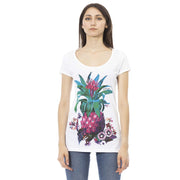 White Cotton Women T-Shirt Just Cavalli