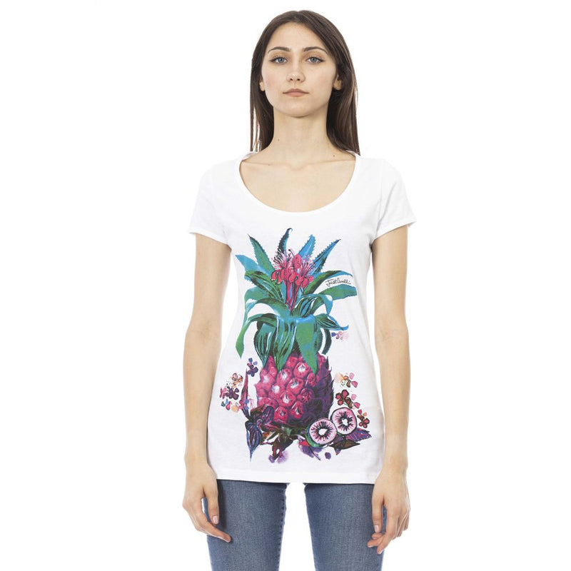 White Cotton Women T-Shirt Just Cavalli