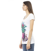 White Cotton Women T-Shirt Just Cavalli