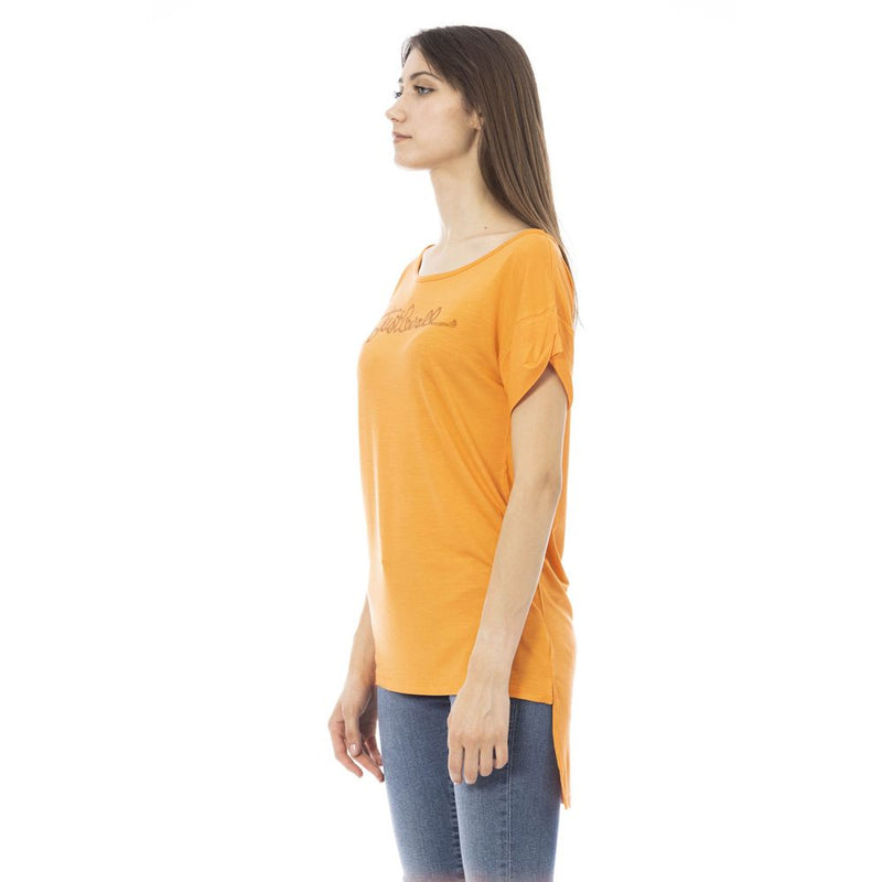 Orange Cotton Women T-Shirt Just Cavalli