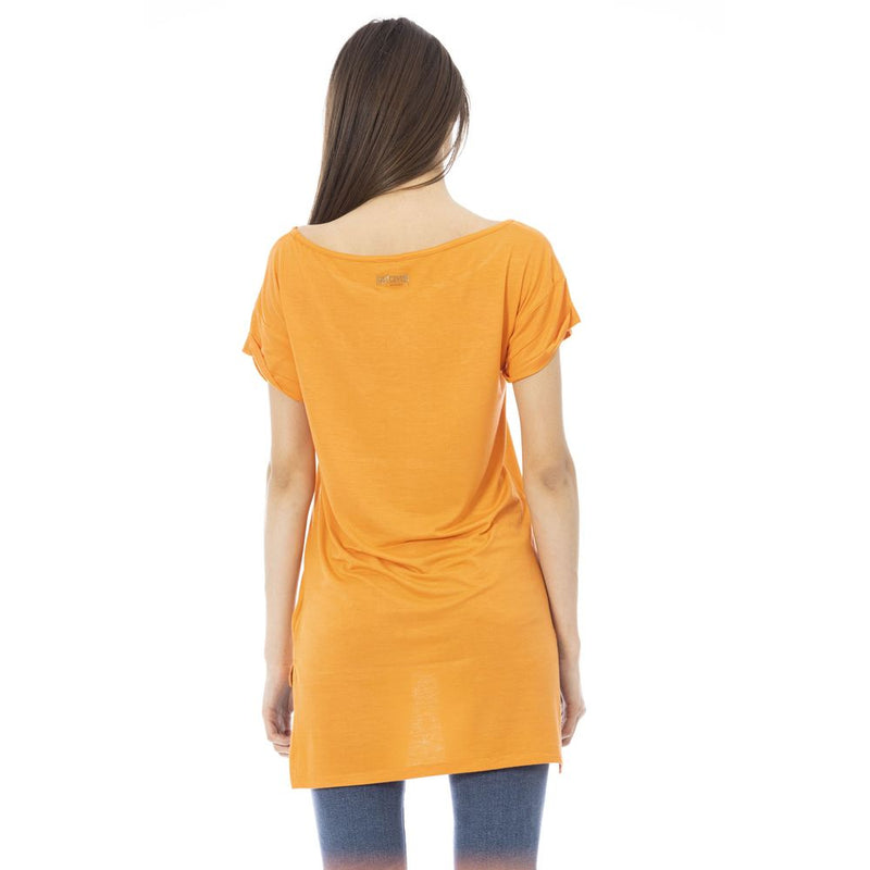 Orange Cotton Women T-Shirt Just Cavalli