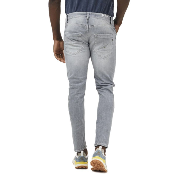 Elegant Grey Stretch Icon Jeans Dondup