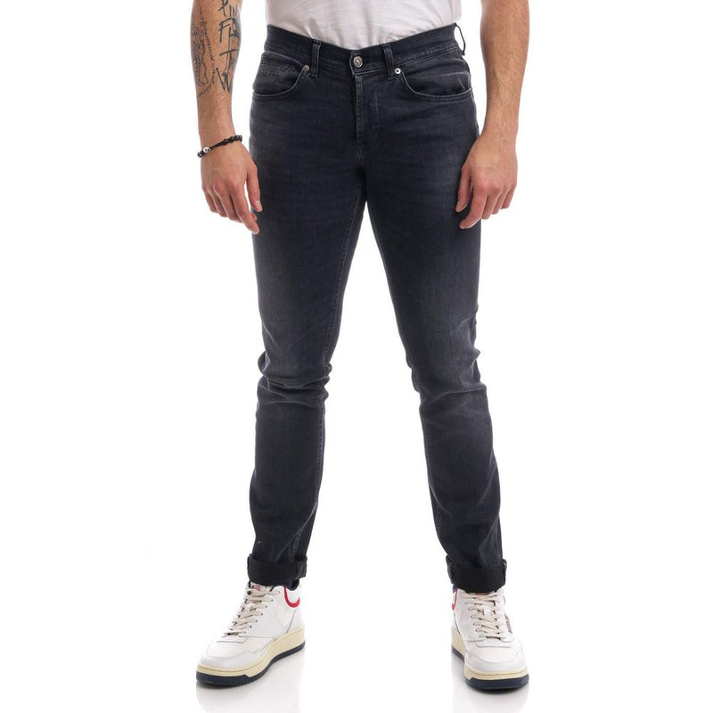 Elevated Black Stretch Jeans for Sophisticated Style Dondup