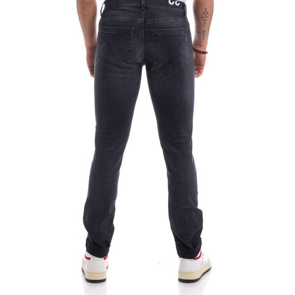 Elevated Black Stretch Jeans for Sophisticated Style Dondup