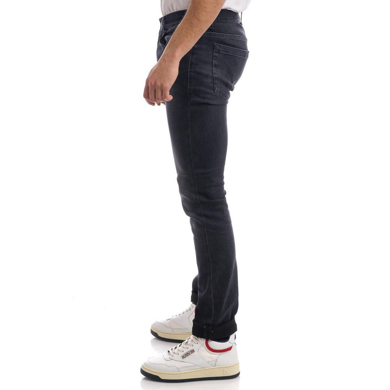 Elevated Black Stretch Jeans for Sophisticated Style Dondup