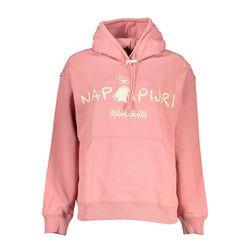 Chic Pink Hooded Cotton Sweatshirt Napapijri