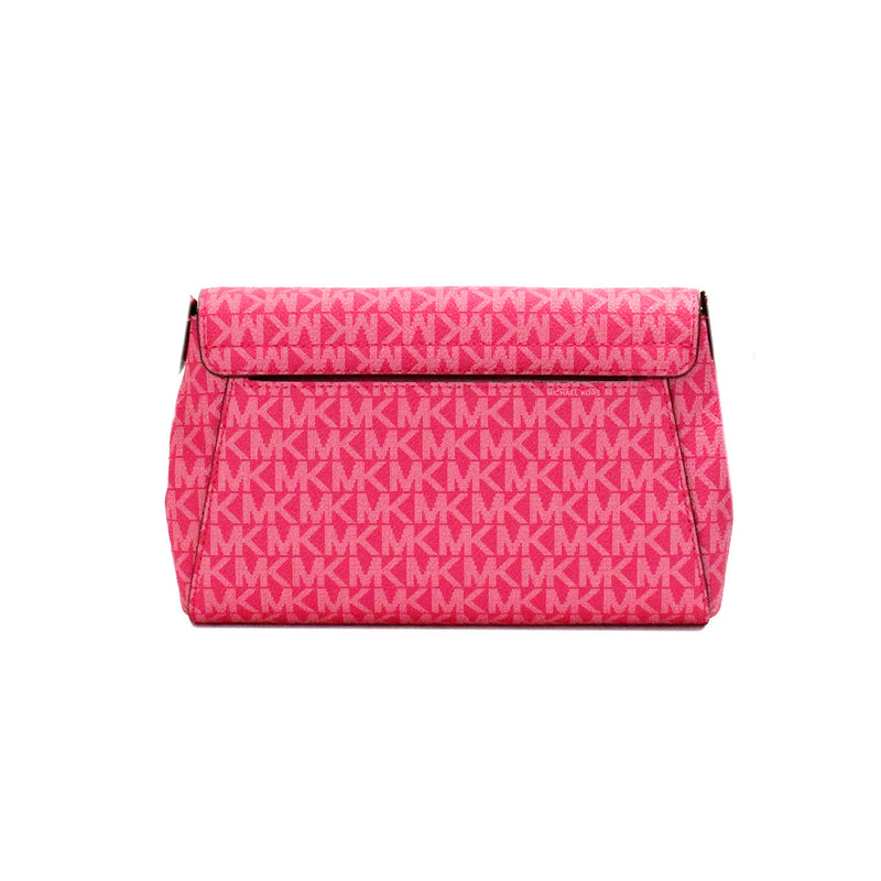 Jet Set Medium Electric Pink Convertible Pouchette Crossbody Bag Michael Kors