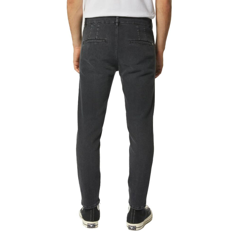 Sleek Black Stretch Denim Jeans Dondup