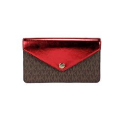 Jet Set Travel Crimson Small Flap Clutch Crossbody Bag Michael Kors