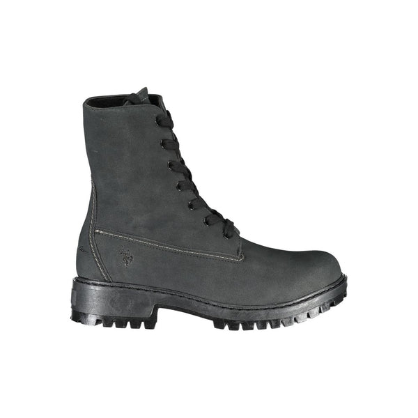 Contrast Lace-Up Fleece Ankle Boots U.S. POLO ASSN.