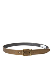 Metallic Gold Leather Belt - Timeless Elegance Dolce & Gabbana