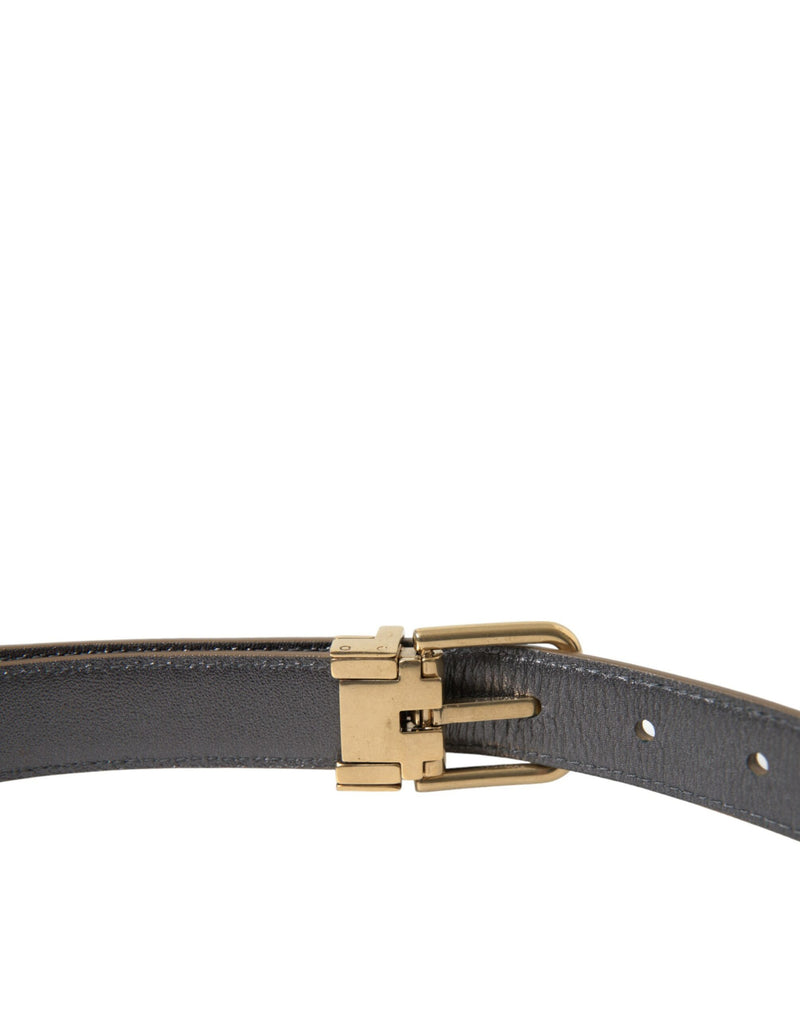 Metallic Gold Leather Belt - Timeless Elegance Dolce & Gabbana