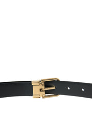 Elegant Blue Calf Leather Belt Dolce & Gabbana