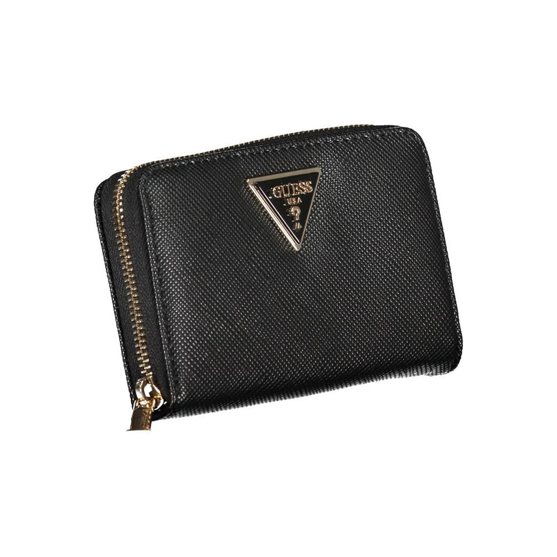 Chic Black Multi-Compartment Wallet Guess Jeans