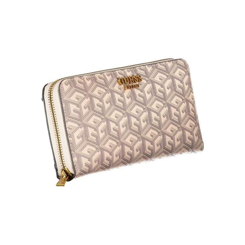 Chic Beige Multi-Compartment Wallet Guess Jeans