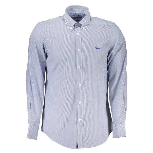 Elegant Striped Long Sleeve Button-Down Shirt Harmont & Blaine