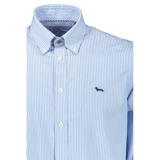 Elegant Striped Button-Down Cotton Shirt Harmont & Blaine