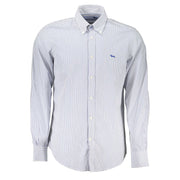 Elegant Striped Button-Down Cotton Shirt Harmont & Blaine