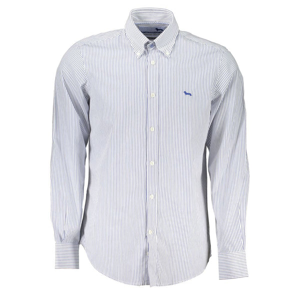 Elegant Striped Button-Down Cotton Shirt Harmont & Blaine