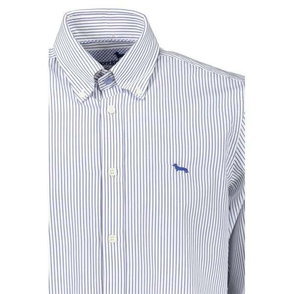 Elegant Striped Button-Down Cotton Shirt Harmont & Blaine