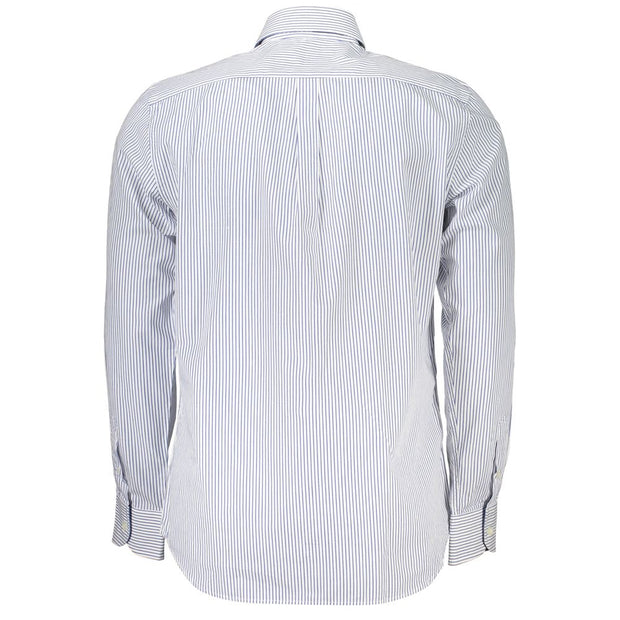 Elegant Striped Button-Down Cotton Shirt Harmont & Blaine