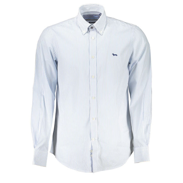 Elegant Striped Button-Down Cotton Shirt Harmont & Blaine