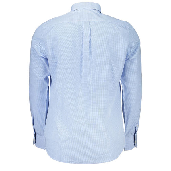 Elegant Light Blue Long Sleeve Cotton Shirt Harmont & Blaine