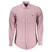 Chic Pink Narrow Fit Long Sleeve Shirt Harmont & Blaine