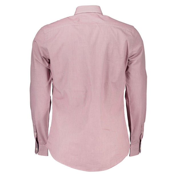 Chic Pink Narrow Fit Long Sleeve Shirt Harmont & Blaine