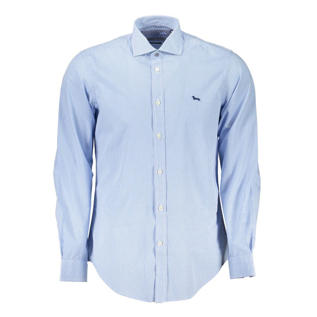 Elegant Light Blue Narrow Fit Shirt Harmont & Blaine