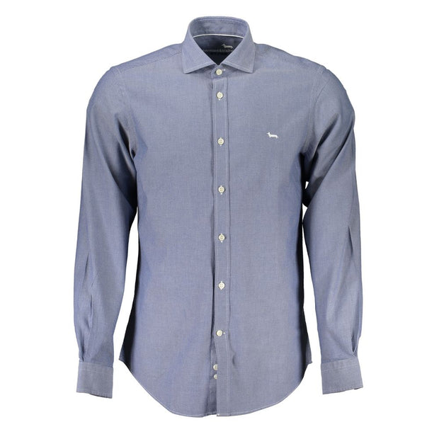 Elegant Organic Cotton Long Sleeve Men's Shirt Harmont & Blaine