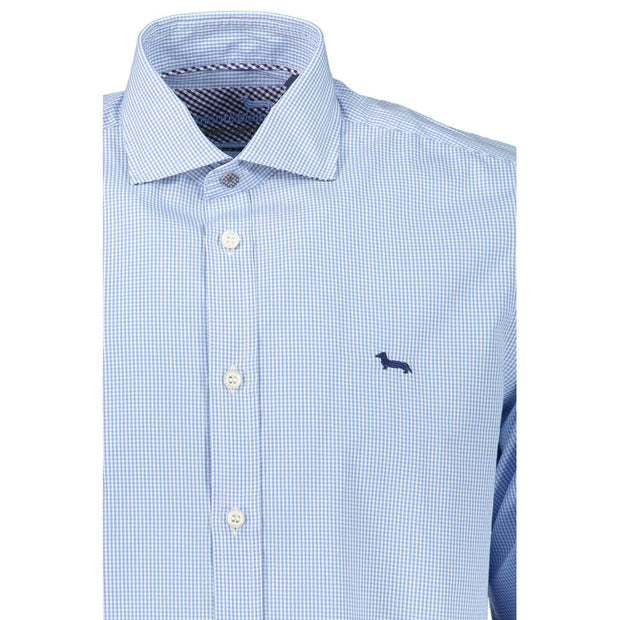 Elegant Light Blue Narrow Fit Shirt Harmont & Blaine