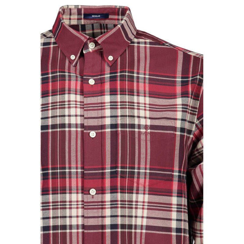 Elegant Pink Button-Down Men's Shirt Gant