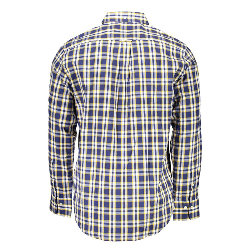 Elegant Blue Cotton Button-Down Shirt Gant