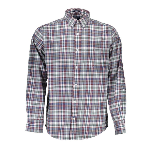 Elegant Blue Cotton Button-Down Shirt Gant