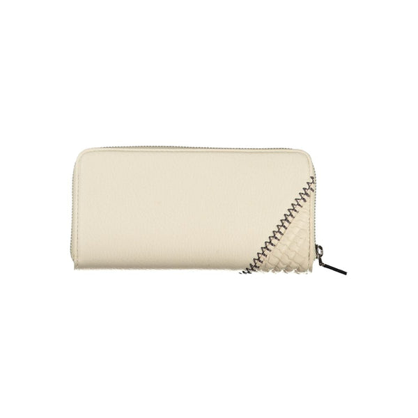 Beige Chic Wallet with Contrasting Accents Desigual