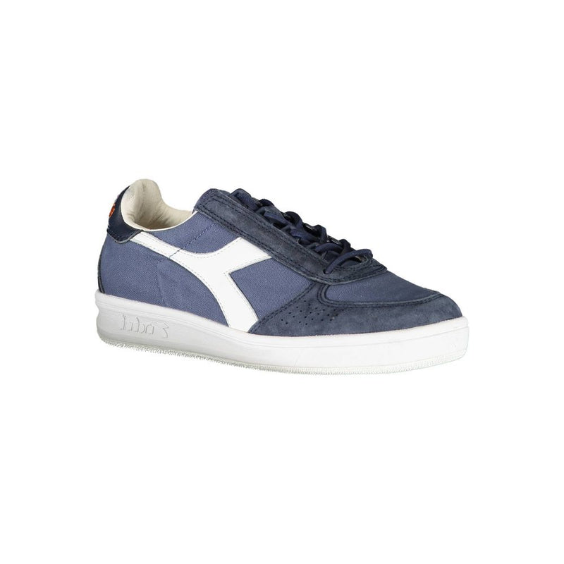 Chic Blue Contrast Lace-Up Sneakers Diadora