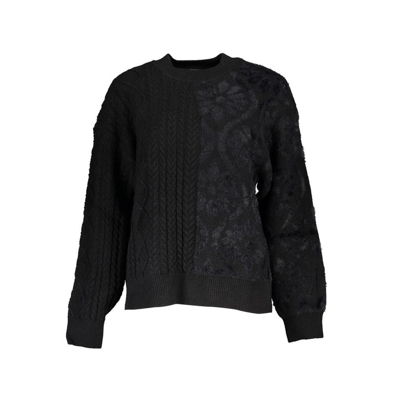 Elegant Turtleneck Sweater with Contrast Details Desigual