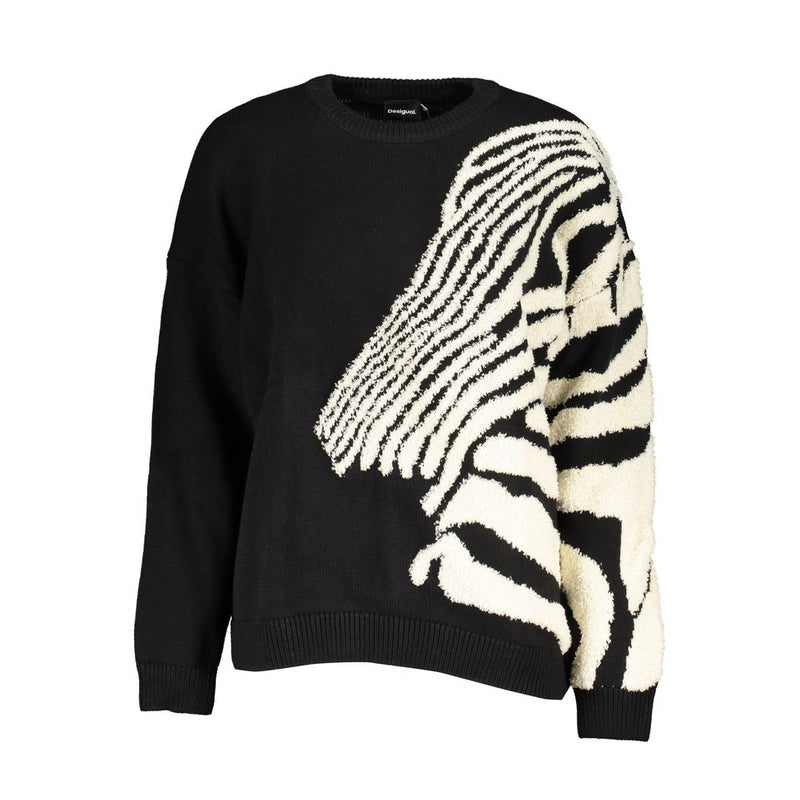 Chic Contrast Crew Neck Sweater Desigual