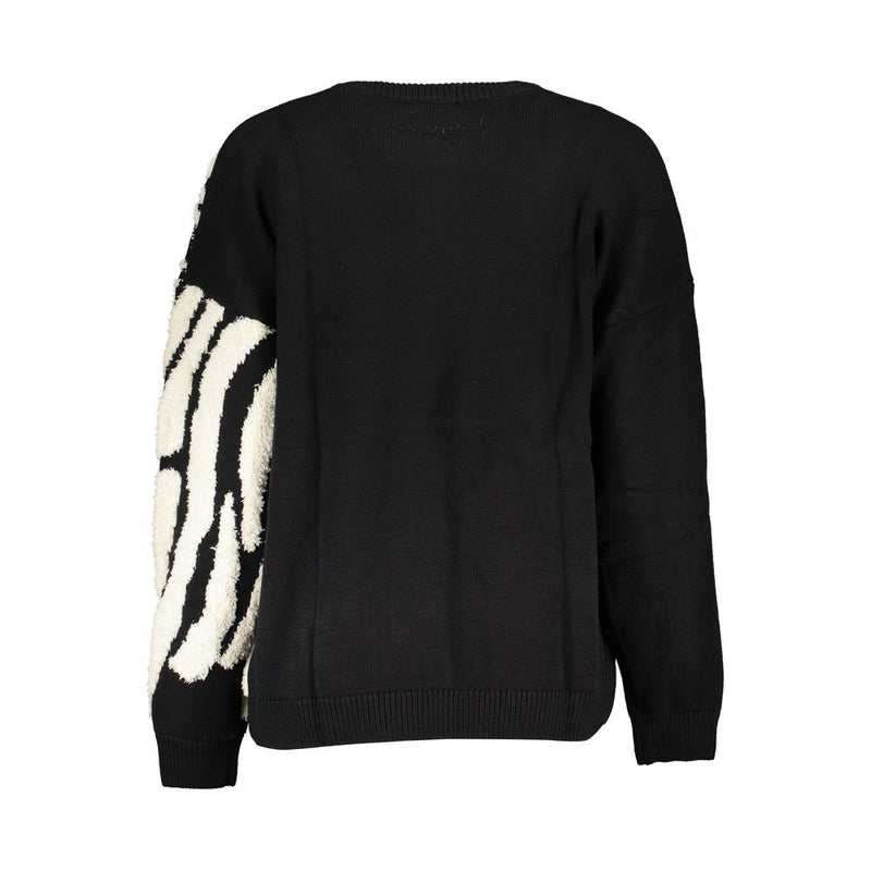 Chic Contrast Crew Neck Sweater Desigual