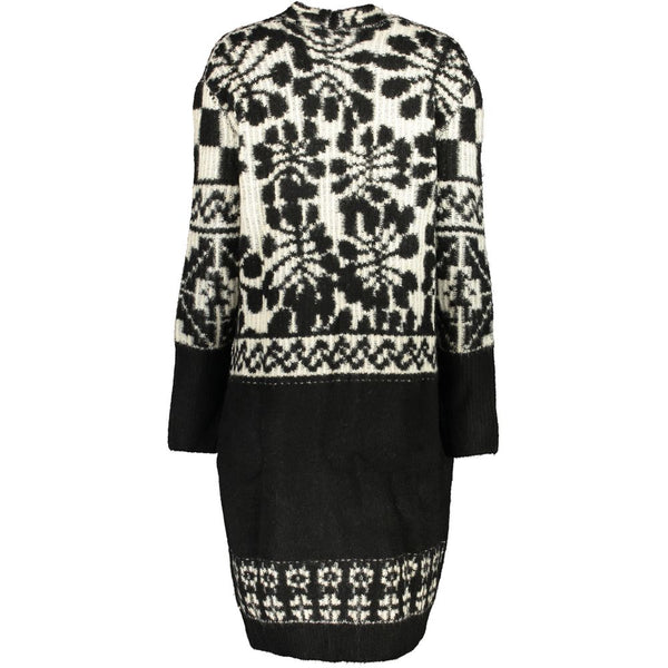 Chic Long Sleeved Coat with Contrast Details Desigual