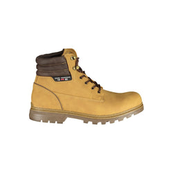 Trendsetting Yellow Lace-Up Boots Carrera