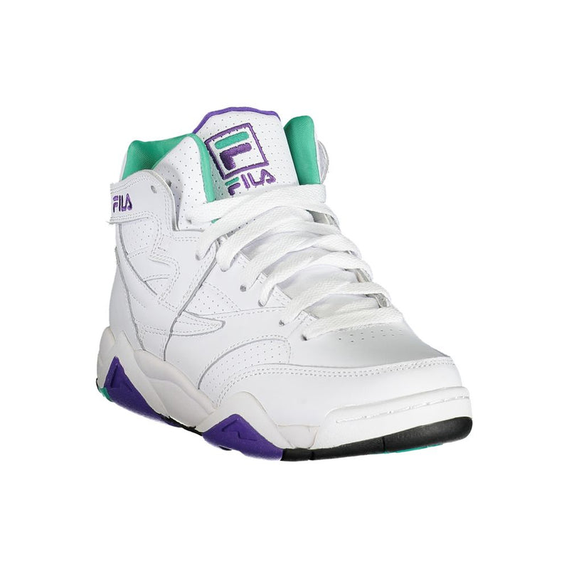 Chic White Laced Sports Sneakers with Contrast Accents Fila