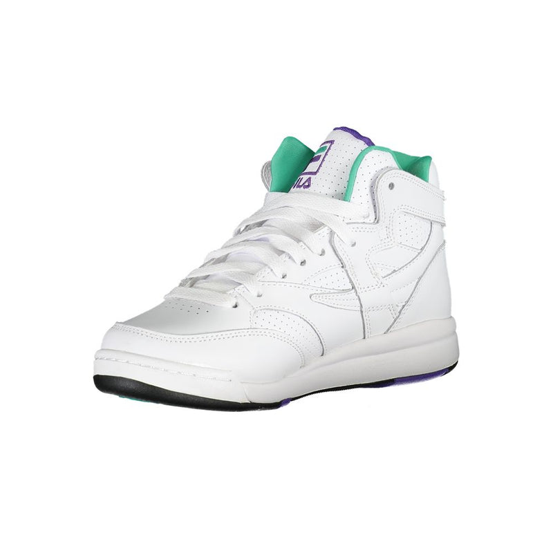 Chic White Laced Sports Sneakers with Contrast Accents Fila