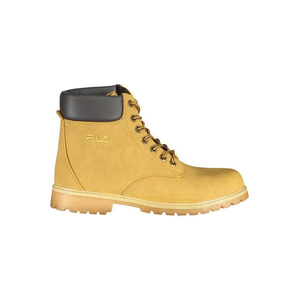 Vibrant Yellow Contrast Lace-up Boots Fila