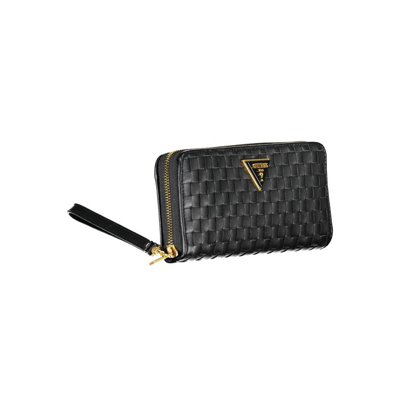 Elegant Black Multi-Compartment Wallet Guess Jeans