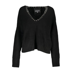 Elegant Long Sleeved V-Neck Sweater with Chic Details Patrizia Pepe